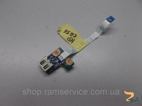 Плата USB для ноутбука HP Compaq Presario CQ56, G62, DA0AX1TB6E0 REV:E, Б/В Ціна