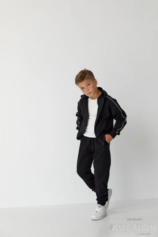 Дитячий спортивний костюм для хлопчика чорний Ціна