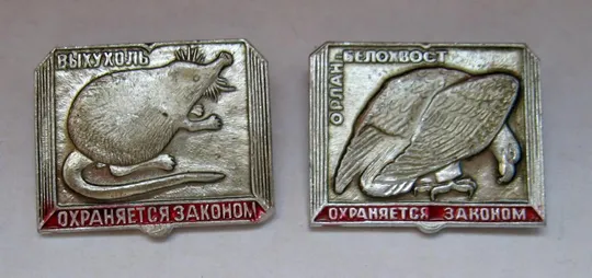 ОХРАНЯЕТСЯ ЗАКОНОМ = ВЫХУХОЛЬ - ОРЛАН БЕЛОХВОСТ = 2 шт. # Ціна