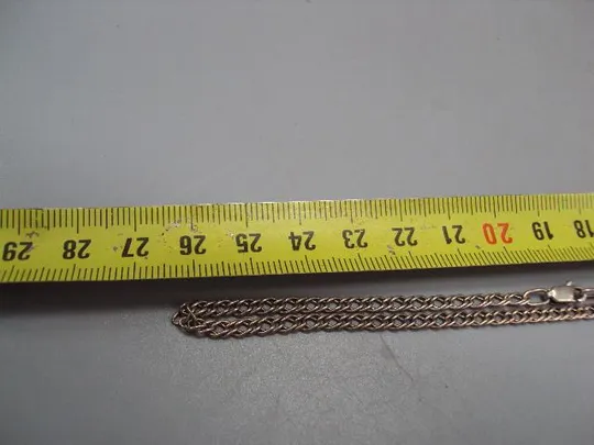 Цепочка унисекс цепь серебро 925 проба Украина вес 8,57 г длина 53,2 см, ширина 3 мм №15108 Інтернет-аукціон