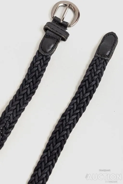 Купити Ремень женский плетеный текстильный, цвет черный, 196R1010W3