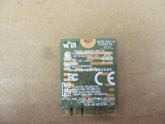 877-12 WI-FI модуль 915621-001  для HP 17-BY 17-CA 17-CS 17-CR 17T-BY 17Z-CA SILVER  оригінал З аукціону