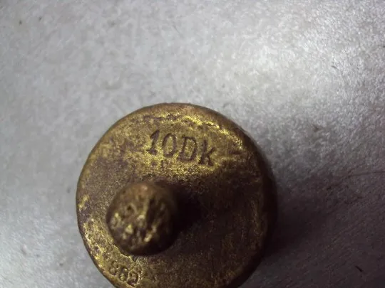 Гиря клейма 10 Dk герб орел гирька высота 2,7 см, диаметр 3 см №11614 Продаж