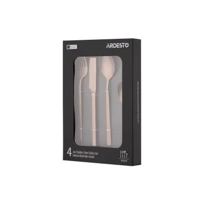 Набор столовых приборов Ardesto Black Mars Favola 4 предмета Мідний (AR0704FSC) Де купити