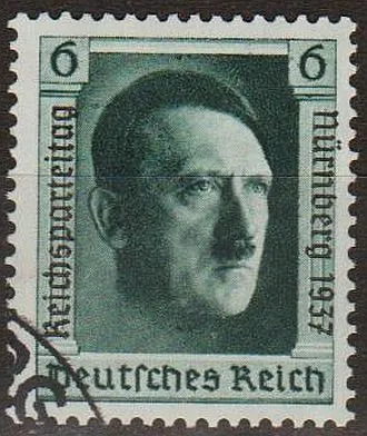 1937 - Рейх - Партз'їзд в Нюрнберзі - Надрук Mi.650 _7,50 € Ціна