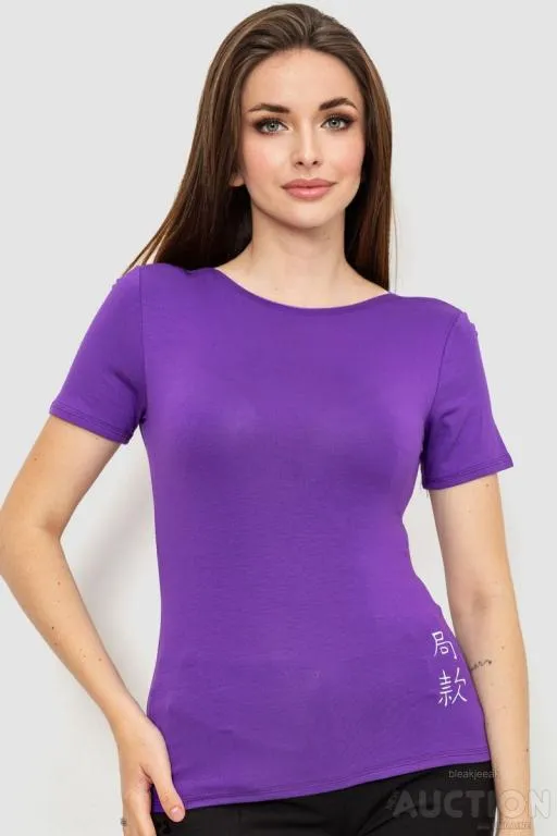 Футболка женская, цвет фиолетовый, 186R653 Ціна