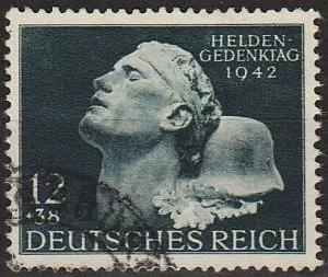 фото, 1942 - Рейх - Пам'яті полеглих Mi.812  _2,40 € _гаш