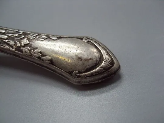 Ручка от ножа серебро Польша 3 проба клеймо HМ длина 10 см вес 37,11 г №18129 Недорого