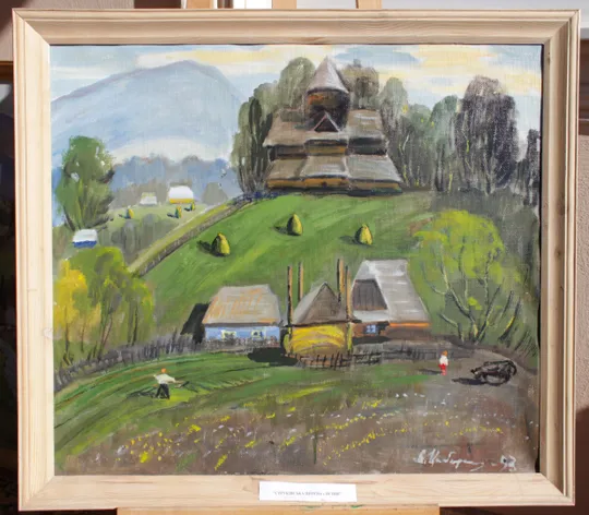 Зас. худ.укр. ЦИБЕРЕ В. раз. 80 х 60 см. х.м. 2006 г.Закарпатская школа.  . Ужгород. З аукціону