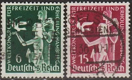 1936 - Рейх - Конгрес в Гамбурзі Mi.622-23 Ціна