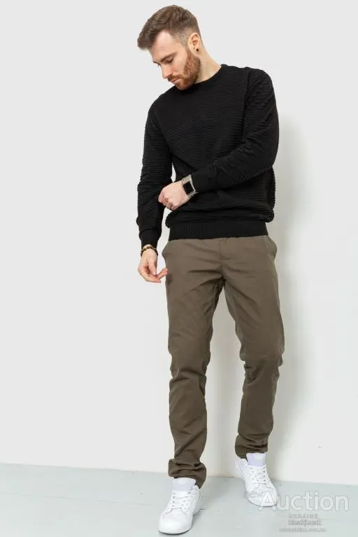 Свитер мужской, цвет черный, 161R843 Ціна