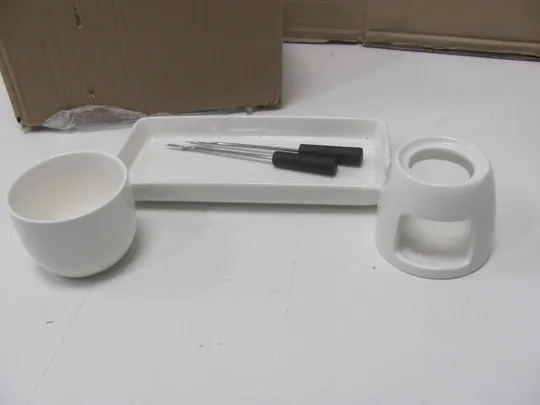 Zerodeko 1 набір духовка для плавлення шоколаду Каструля для плавлення шоколаду Каструля для фондю Каструля для плавлення масла Каструля для фондю Каструля для плавлення шоколаду Ковши для шоколадного фондю Виделка для горщика (15) Ціна