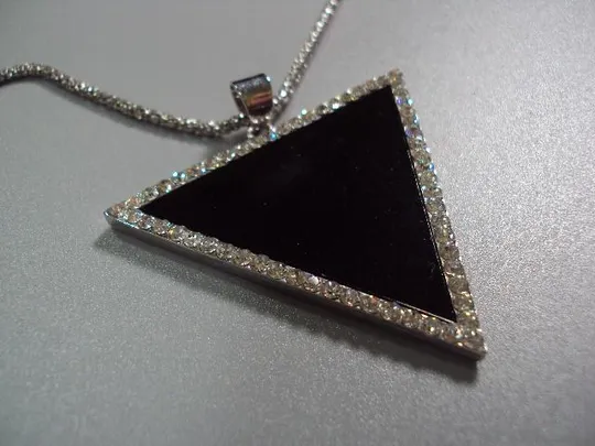 Бижутерия колье цепочка с кулоном треугольник длина цепочки 81 см, длина кулона 5 см №17 Характеристики