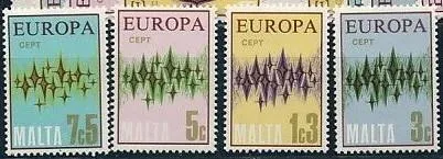 Мальта Европа СЕПТ 1972 Ціна