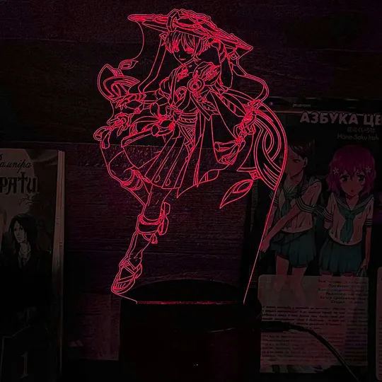 Акриловий світильник-нічник Скарамуча червоний tty-n002307 Ціна