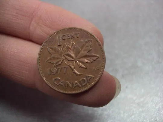Купити монета канада 1 цент 1977 №9541