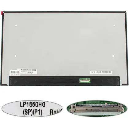 фото, Матрица 15.6" LP156QHG-SPP1 (2560*1440, 40pin(eDP, IPS, 120Hz, 300cd/m2, 16.7M, 100%), LED, SLIM(без планок и ушек), матовая,