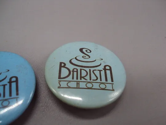 Знак круглый Barista school школа бариста лот 3 шт №17001 Де купити