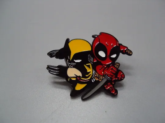 Значок пін Дедпул і Росомаха Логан Deadpool The Wolverine Logan Marvel Марвел знак брошка №18501 Ціна