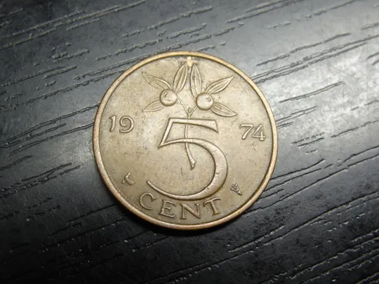 5 центів 1974 Нідерланди Ціна
