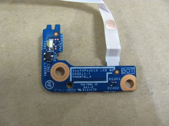 номер0728-23 плата кнопки вкл 450.0M60C.0001 YN0W7 для  DELL  Latitude 5520 5521 Precision 3560 3561 Плата кнопки включеня Кнопкова плата Кнопковий модуль Плата управління кнопками, Плата кнопки живлення Laptop Power button board оригінал Де купити