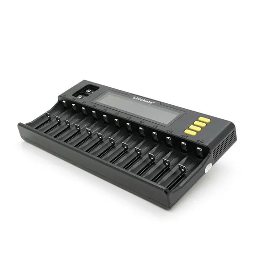 ЗУ універсальне Liitokala Lii-S12, 12+2 каналів, Ni-Mh/Li-ion/LiFePo4/крона, 220V/12V, LED+LCD, Box Ціна