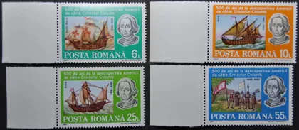 фото, Румыния Флот Колумб Открытие Америки 1992