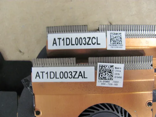 596-1 система охолодження AT1DL003ZAL  AT1DL003ZCL  0F84N0 для Dell Latitude E7470  7470 оригінал Де купити