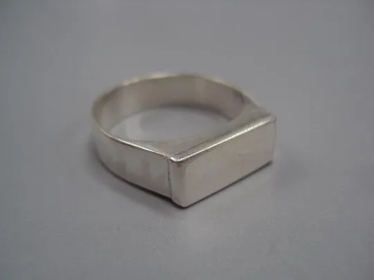 Купити Мужское кольцо перстень печатка прямоугольник серебро 925 проба вес 8,64 г 23 размер новое №14408