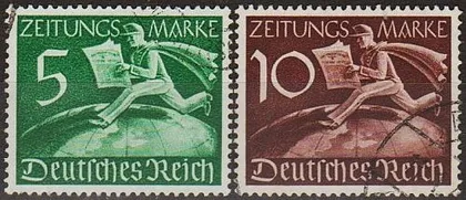 фото, 1939 - Рейх - Газетні марки Z.738-739 _14,0 € _гаш