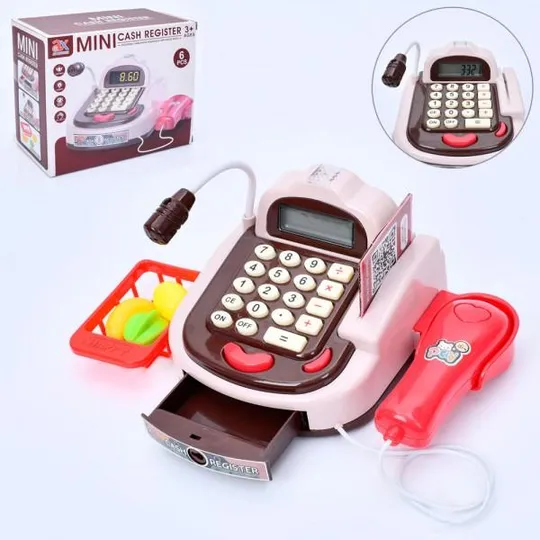 Детский игровой кассовый аппарат 6828A 21 см Ціна