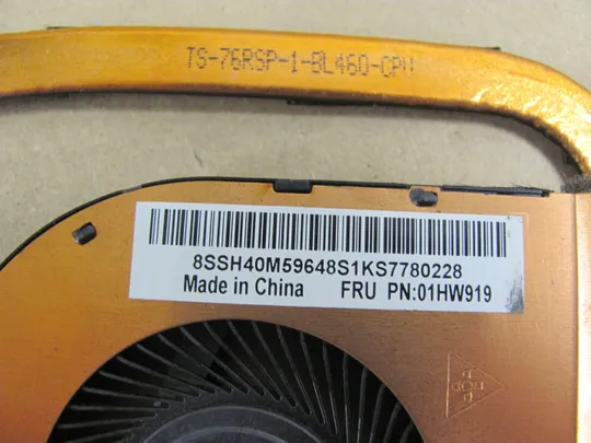 628-10 система охолодження AT12Y002SS0 01HW919 для LENOVO ThinkPad  L470 оригінал Продаж