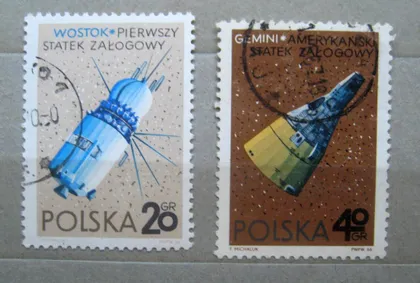 фото, КОСМОС = ПОЛЬША - ПОЛЬЩА = 1966 р. = гаш. ==