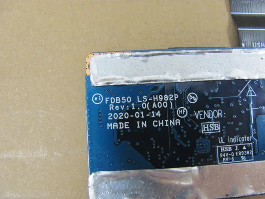 754-16 плата підключення клавіатури FDB50 LS-H982P LF-H981P DA300019W10 для DELL Latitude E9510 9510 2 in 1  оригінал Продаж
