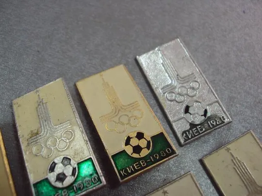 знак олимпиада москва 1980 футбол киев лот 8 шт №5150 З аукціону