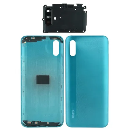 фото, Задня частина корпусу Xiaomi Redmi 9A Green (з склом камери)