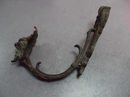 Крючок для штор крюк деталь полка бронза лев голова льва высота крепления 18,5 см №11590 Де купити