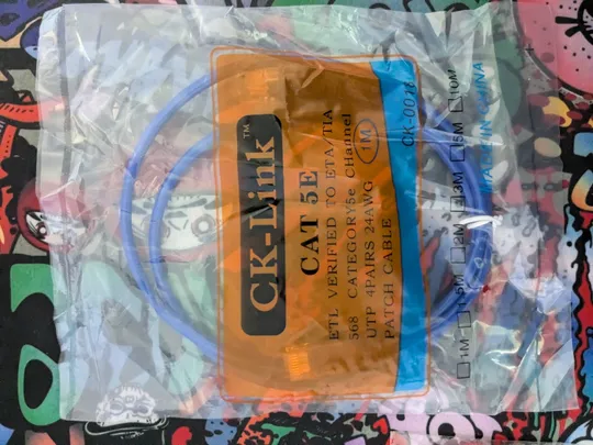 Купити Кабель Ethernet 1m CAT 5E 24AWG 4pairs UTP