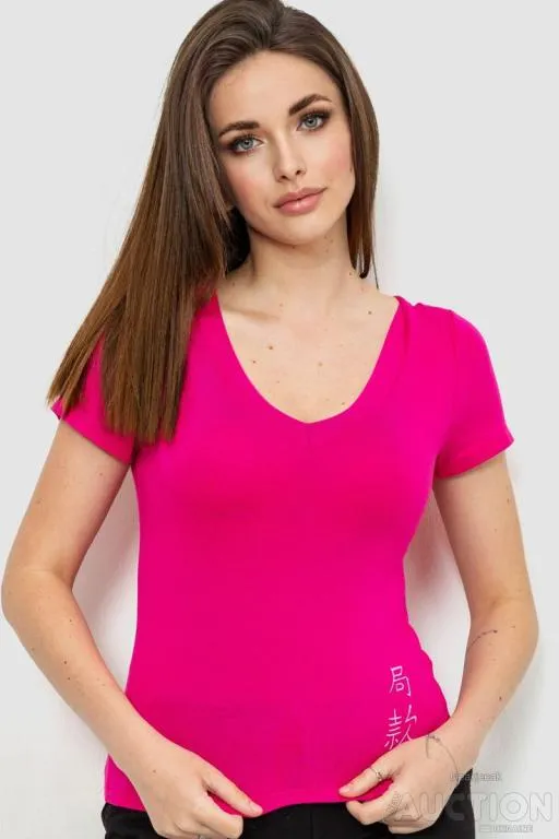 Футболка женская, цвет малиновый, 186R528 Ціна