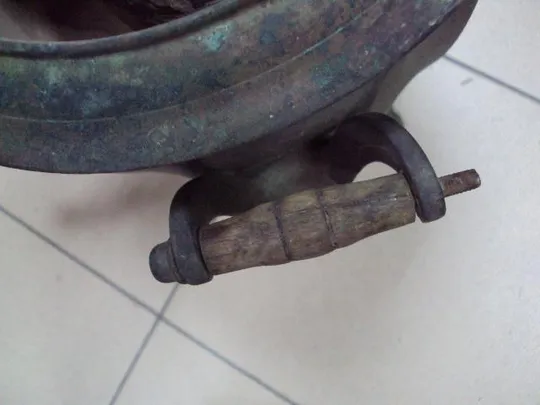 Самовар чашей Ермилова ваза с гранями латунь высота 39 см №11835 Де купити