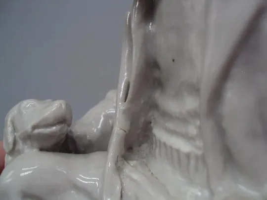 Фигура фарфор статуэтка Вербилки охотник с собакой и ружьем охота мужчина высота 19,5 см №14505 Інтернет-аукціон