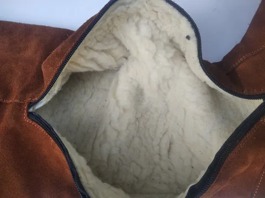 Жіночі чоботи з натуральної замші. Зимові. Недорого