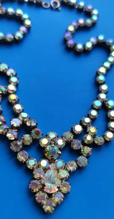 Колье винтажное Аврора Бореалис Чехословакия 1970-е bl534 Інтернет-аукціон