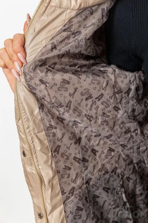 Куртка женская с поясом, цвет бежевый, 235R803 Характеристики