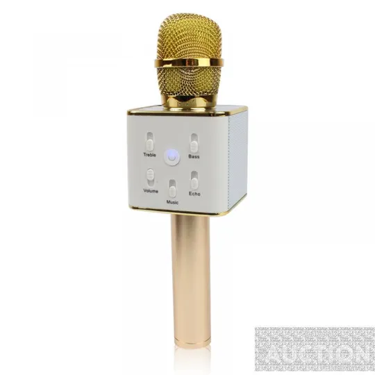 Мікрофон караоке Tuxun бездротової buetooth золотий Q7 S Ціна