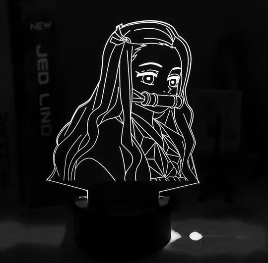 Акриловий світильник-нічник Nezuko Kamado 4 білий tty-n002162 Ціна