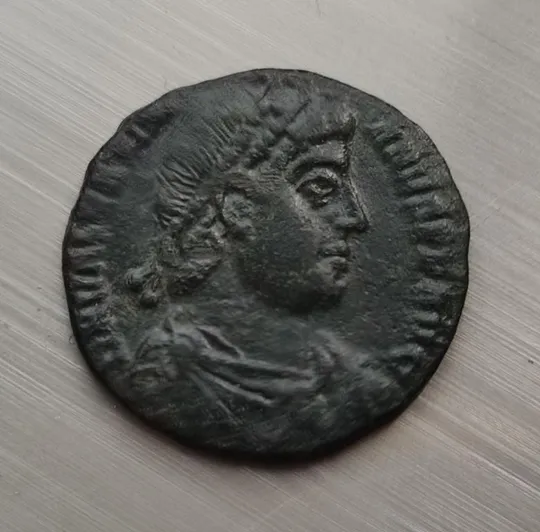 Лабарум- монета Флаг  Древнего Рима, имп Валентиниан. 370 год н.э. bv598. Ціна