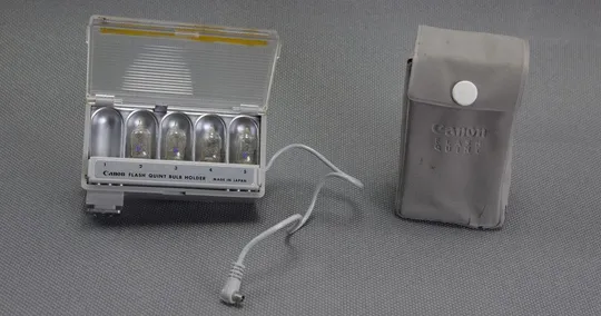 Раритетная ламповая вспышка Canon Flash Quint bulb holder Japan Вживане З аукціону