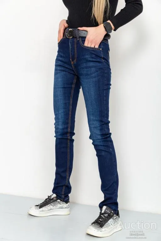 Джинсы женские демисезонные 214R8010, цвет Темно-синий З аукціону