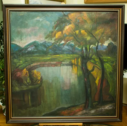 фото, Закарпатская школа  Эрдели .А  120х120 см.  х.м 1930 гг.   также много другого.